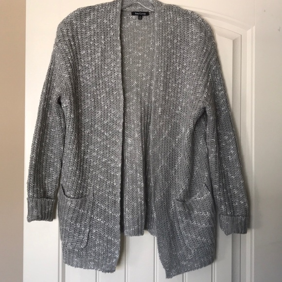 Beautiful gray open front cardi. Basically New! - Picture 2 of 5